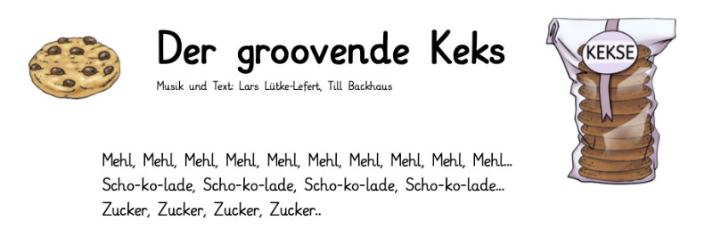 Der groovende Keks – Illustration.