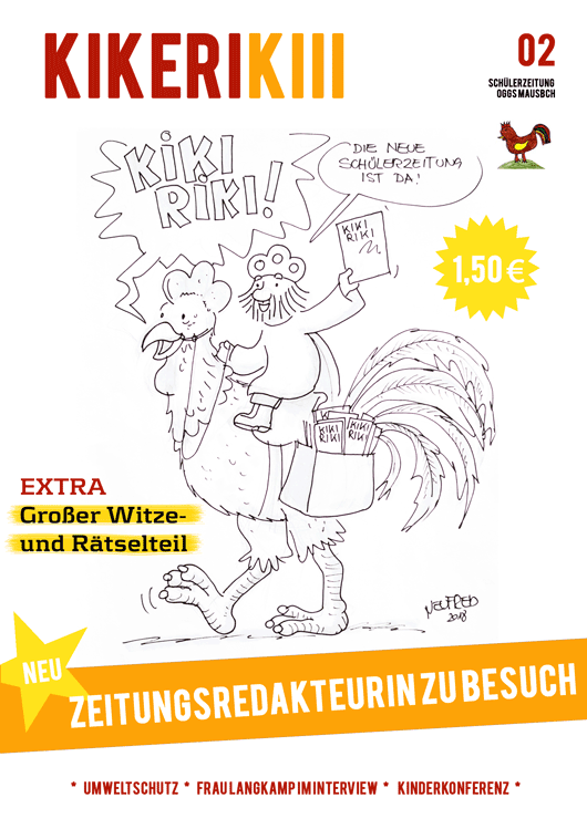 Schülerzeitung KIKERI KIII – Cover der Ausgabe 2.