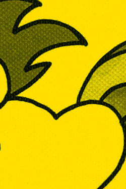 Animation – Illustration eines Hahns auf gelben Hintergrund, in seiner Mitte ein rotes Herz und die geschwungene Überschrift „OGGS Mausbach“.