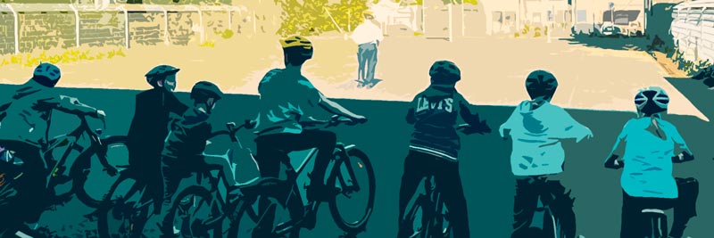 Radfahrprüfung der vierten Klassen